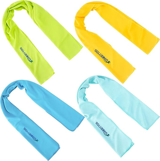 4 Pack Microfiber Gym Towels Set for Sports Fitness, Yoga, Workout, Exercise, Tennis, Super Soft and Quick-Drying Towels for Men Women (40inch X 12inch)