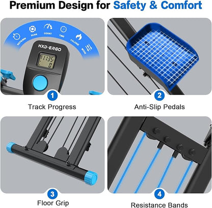 Stair Stepper for Home Gym,Folding Vertical Climber Cardio Exercise Machine,Stair Climber for Full Body Workout with Adjustable Handlebar for Women & Men