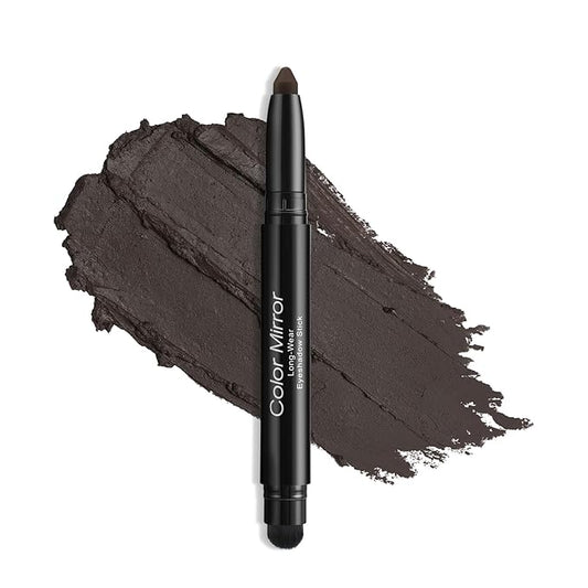 Longwear Cream Eye Shadow Sticks(32 Matte Dark Bronze), Smudge-Proof, Waterproof Eyeshadow,Silky Formula Glitter With Makeup Brush,Dark Brown Eyeshadow Stick