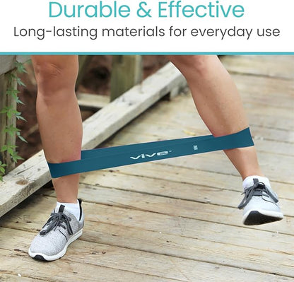 Vive Resistance Bands for Working Out (5 Pack) - Exercise & Workout Resistance Kit - Stretch, Elastic Loop Bands for Physical Therapy, Pilates, Yoga & Gym, for Men & Women - Fitness, Glute Work Out