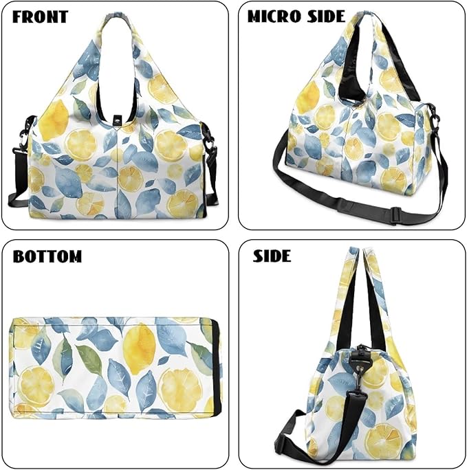 Yoga Mat Bag for Women Men Large Carryall Tote with Adjustable Shoulder Strap for Gym Yoga Travel Pilates Office