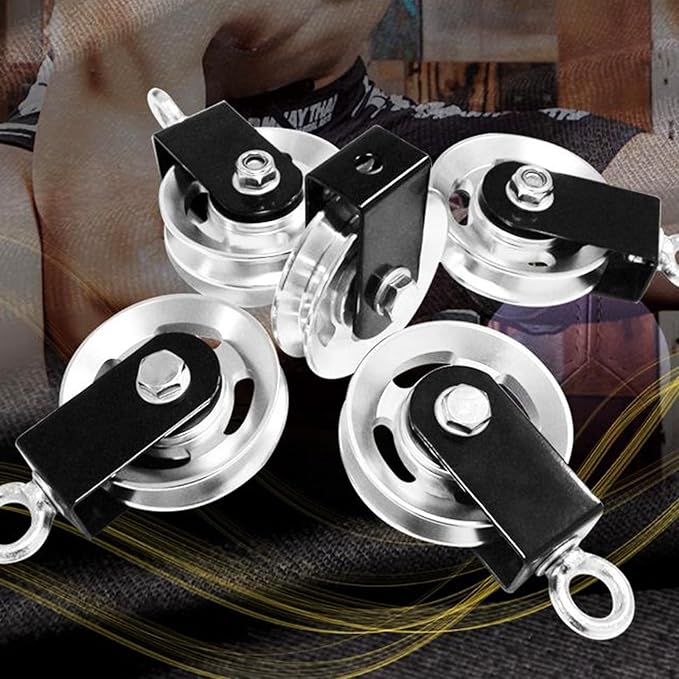 Bracket Aluminium Pulley Carrying Fitness Pulley Roller Wheel for Gym Equipment Home Accessories Gym Wheel