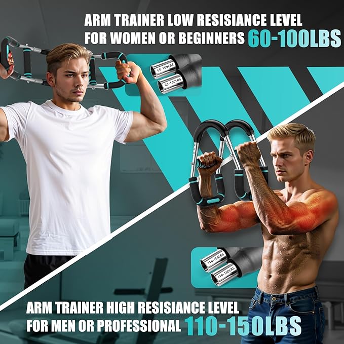 2025 Pro Twister Arm Trainer, Adjustable Power Twister Bar, Chest Shoulder Arm Workout Equipment, Portable Detachable Upper Body Fitness Machine for Home & Gym