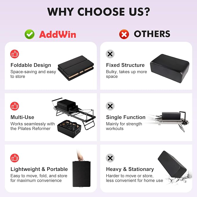 Pilates Reformer Machine,Foldable Home Pilates Reformer Equipment, Small Reformer for Women Use Studio Gym Yoga