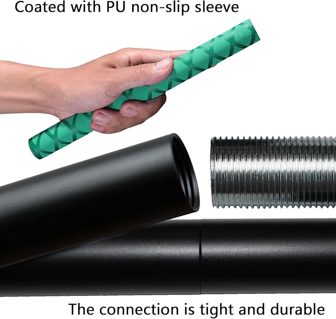 The Huang Yunming yoga stick is made of sturdy steel that is 5 feet high and an adjustable stretching stick, providing flexibility, agility, and balance. Multi functional fitness stick with 5 steel pipes