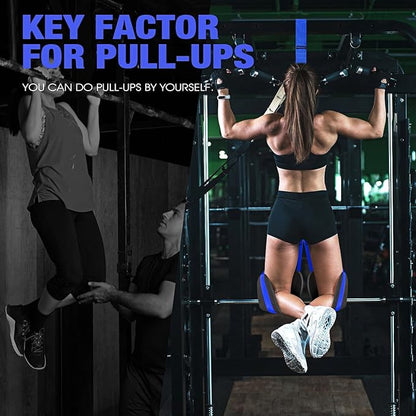 Pull Up Assistance Bands, Resistance Bands for Pull Up Bar Workout, Adjustable Heavy Duty Pull Up Assist Equipment with 4 Assistance Bands, Home Gym Fitness Exercise Strength Training