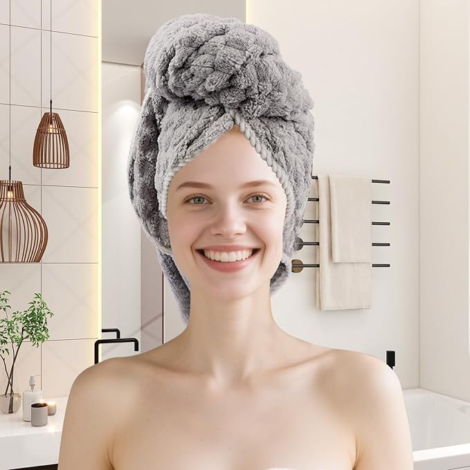 Luxury Microfiber Bath Towels 4-Pack | 8X Absorbent Quick-Dry 27.5x55in (70x140cm) | Ultra Lightweight & Hypoallergenic for Spa, Gym, Travel | Super Soft Bath Sheets Set, 4 Colors