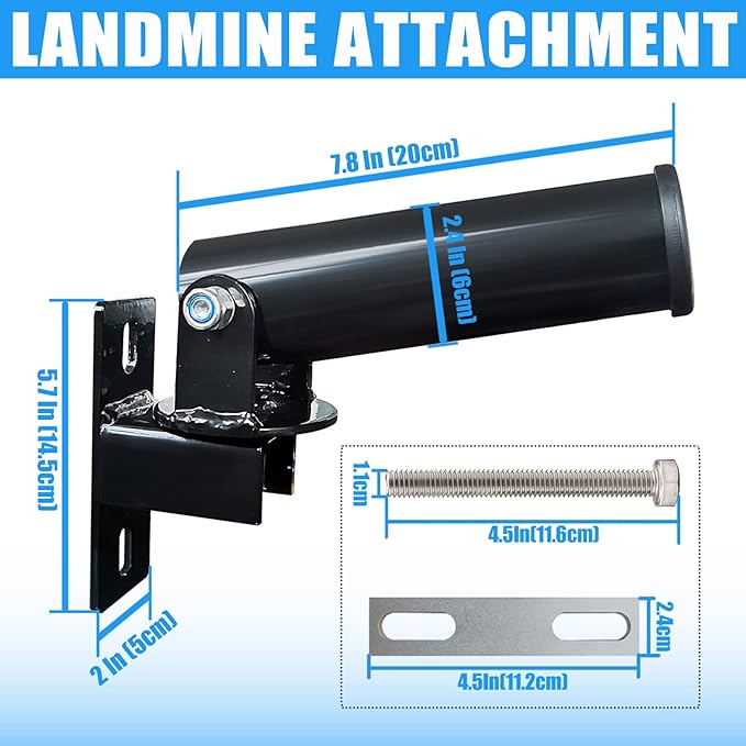 T Bar Row Platform Landmine Attachments for Squate Rack or Wall Mount Fits 2-inch Barbell, Landmine Base Gym Equipment, Power Cage Landmine for Almost of Power Rack