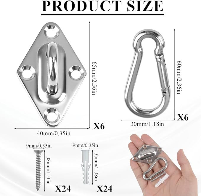 Wall Mount for Resistance Bands, Workout Anchors Wall Resistance with Hook for Fitness Bands, Space Saving Workout Equipment for Home Gym Weight Straps Suspension Training Exercise