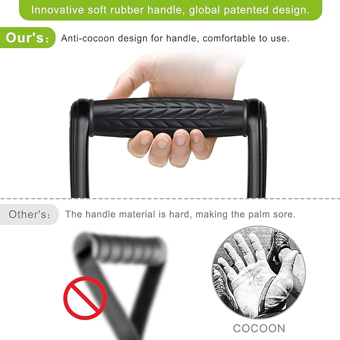 BeneLabel D Handle Cable Attachment, Cable Attachments for Gym, Non-Slip and Comfortable Grip, Solid Aluminum Alloy Handle, Suitable for Home and Gym