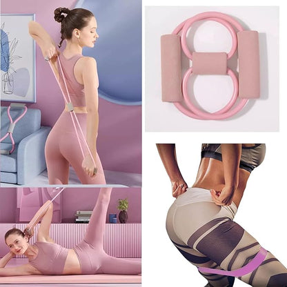 Pilates Essentials Kit for Women - Better Yoga Pilates Kit for Home Workouts with Pilates Ring and Ball Set, Booty Bands, Figure 8 Resistance Band, Yoga Bands for Stretching