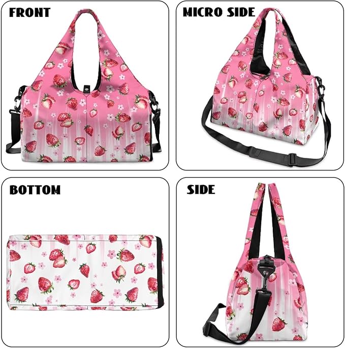 Yoga Mat Bag for Women Men Large Carryall Tote with Adjustable Shoulder Strap for Gym Yoga Travel Pilates Office