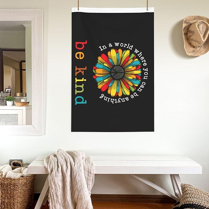In A World Where You Can Be Anything Be Kind Flag 2x3 Ft Outdoor Indoor With Grommet Peace Garden Yard Banner Decorative Sign