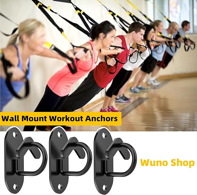 Resistance Band Wall Anchors System, Wall Mount Workout Anchors for Exercise Bands