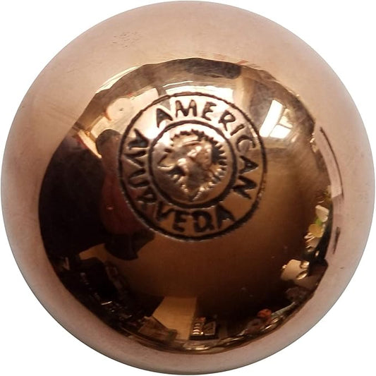 Pure Copper Ball, Bring Integrity and Clear Thinking with Natural Energy Meditation Dia Orb Sphare, Get Mental Agility Grounding Movement Therapy with Copper Orb - 2 Inch 1 Ball