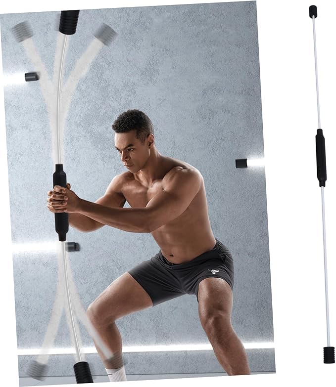 Fitness Elastic Exercise Bar Vibration Resistance Stretch Bar for Yoga Sturdy Body Workout Stick for Home Gym and Strength Training