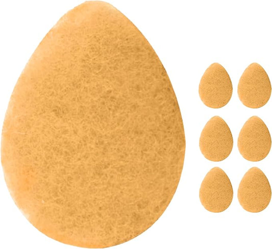 KOL Face Scrubber, Citrus and Vitamin C Infused Exfoliating Facial Cleansing Pads, Disposable Exfoliator Face Sponge for Daily Cleaning and Makeup Removal, 6 Count