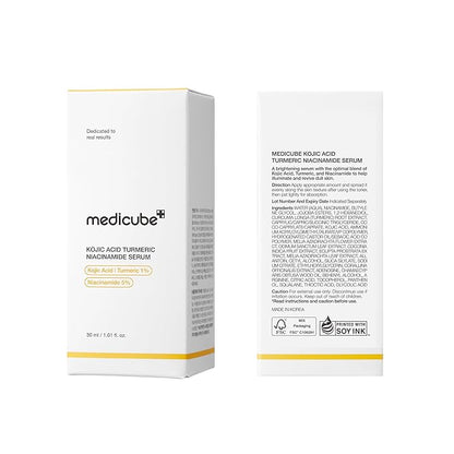 medicube Kojic Acid Turmeric Clarifying & Balancing Capsule Serum for Troubled Skin | Soothing & Brightening Facial Serum | Niacinamide & Glow Capsules for Hydration and Barrier Support | 1.01 fl.oz