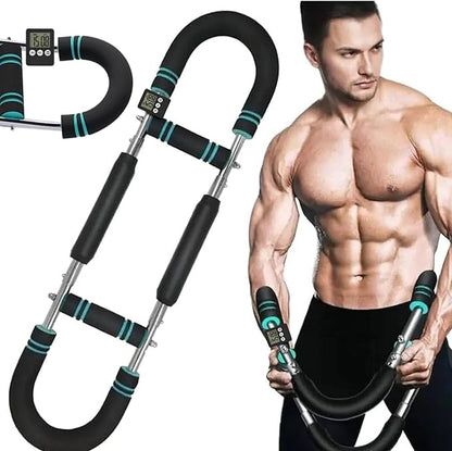 Saker Twister Arm Trainer with Built-in Timer: Ultimate Arm and Chest Workout Equipment for Men – Forearm Exerciser and Biceps Workout Device for Enhanced Strength and Muscle Building