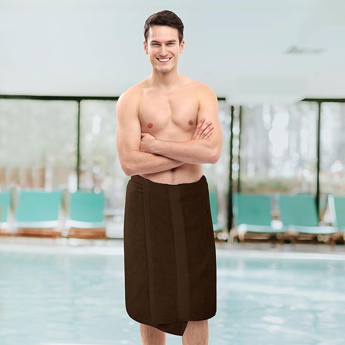 Utopia Towels 6 Pack Medium Bath Towel Set, 24 by 48 Inches, 500 GSM 100% Ring Spun Cotton, Lightweight and Highly Absorbent Quick Drying Premium Towels for Hotel, Spa and Bathroom, Dark Brown