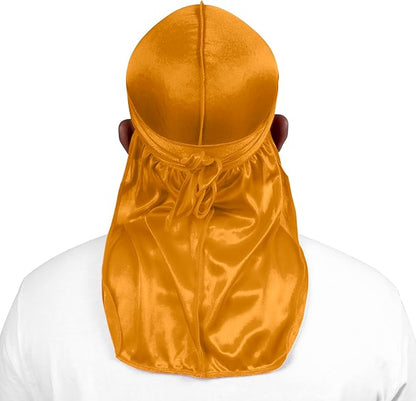ForceWave 2 Pieces Silky Durag Pack for Men Women Waves, Premium Satin Deluxe Du-rag