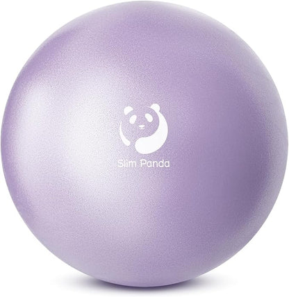 Slim Panda Pilates Ball, 9 Inch Small Exercise Ball, Anti Burst Mini Yoga Ball for Stability, Workout, Barre, Core Strength, Physical Therapy, Balance, Stretching