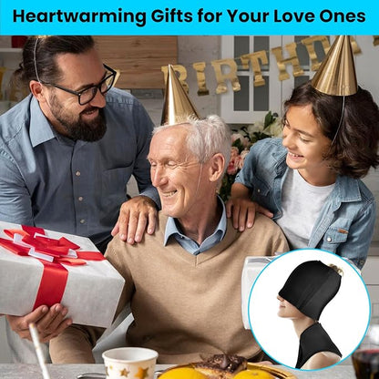 I-THERA-U Migraine Relief Cap & Neck Ice Pack Wrap Gel Combo, 2Pcs-Set Reusable Headache Hat Ice Pack Mask, Cervical Cold Compress Head Wrap for Tension, Cooling, Pain Relieve