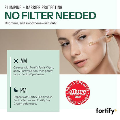 Fortify+ Natural Bacteria Fighting Skincare - Facial Serum - Moisturizing & Rejuvenating | Protects & Revives | Clean Beauty | Made in Korea - 50ML