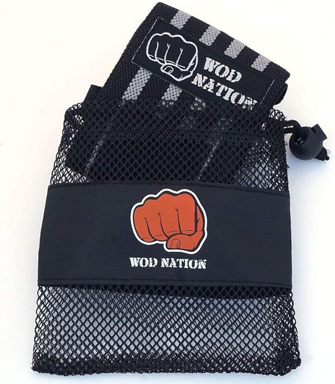WOD Nation Wrist Wraps for Weightlifting & Strength Training – Professional Gym Straps w/Thumb Loop for Men & Women