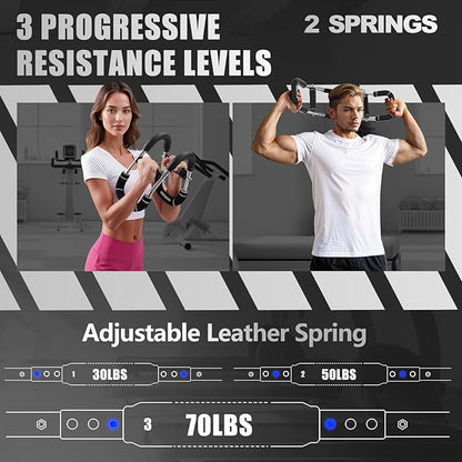 2025 Pro Twister Arm Trainer, Adjustable Power Twister Bar, Chest Shoulder Arm Workout Equipment, Portable Detachable Upper Body Fitness Machine for Home & Gym