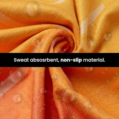 Yoga Drip Yoga Towel - Non Slip Hot Yoga Mat Towel With Corner Pockets, No-Skid Grip, and Built-in Alignment Lines | Soft, Moisture Wicking, and Sweat Absorbent | No Bunching, Stays in Place 72" x 25"