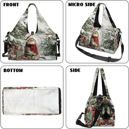 Yoga Mat Bag for Women Men Large Carryall Tote with Adjustable Shoulder Strap for Gym Yoga Travel Pilates Office