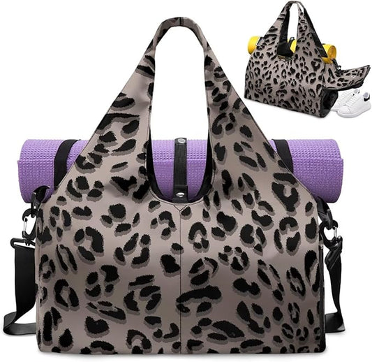 Yoga Mat Bag for Women Men Large Carryall Tote with Adjustable Shoulder Strap for Gym Yoga Travel Pilates Office
