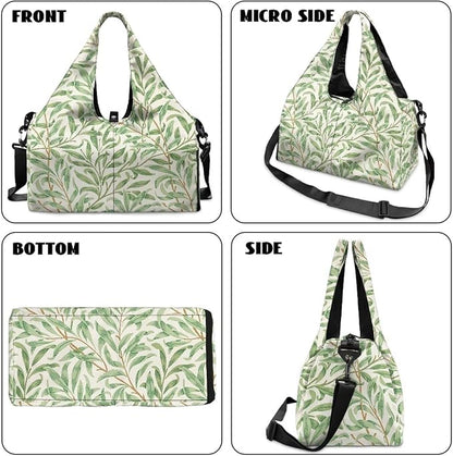 Yoga Mat Bag for Women Men Large Carryall Tote with Adjustable Shoulder Strap for Gym Yoga Travel Pilates Office