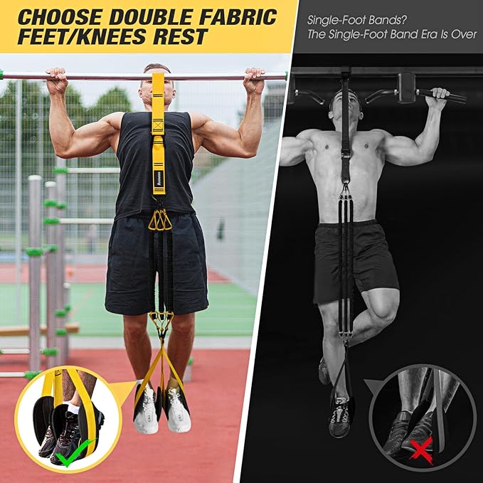 Pull Up Assistance Bands, Resistance Bands for Pull Up Bar Workout, Adjustable Heavy Duty Pull Up Assist Equipment with 4 Assistance Bands, Home Gym Fitness Exercise Strength Training