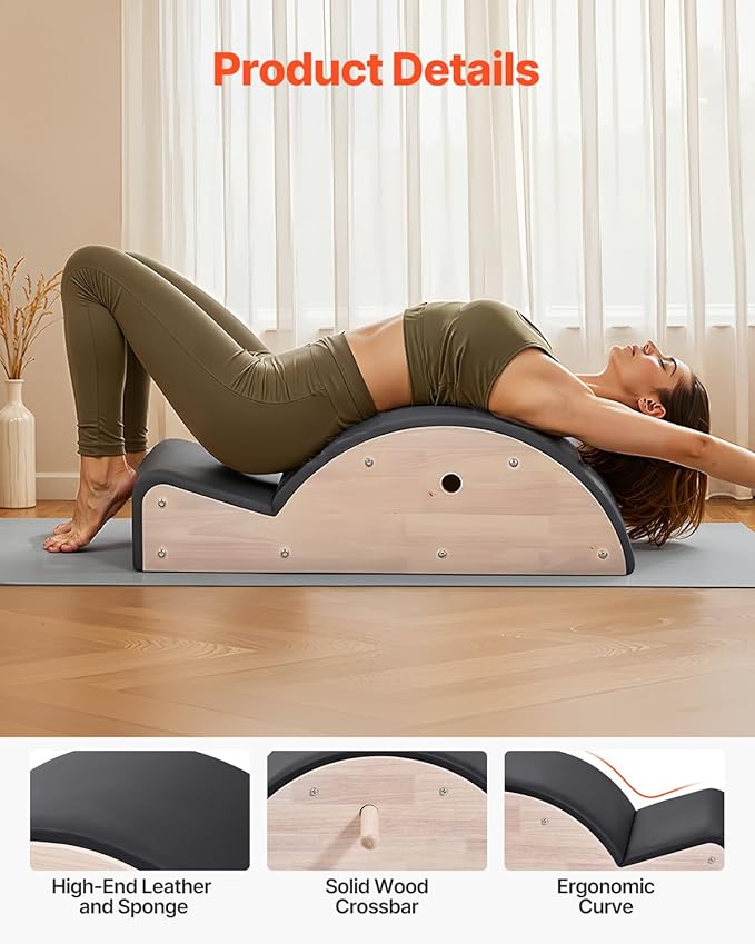 VEVOR Pilates Reformer Machine, Pilates Workout Equipment for Home Gym Studio Use, Pilates Bed with Dual Resistance- Spring & Cord, Reformer Set, Up to 400 LBS