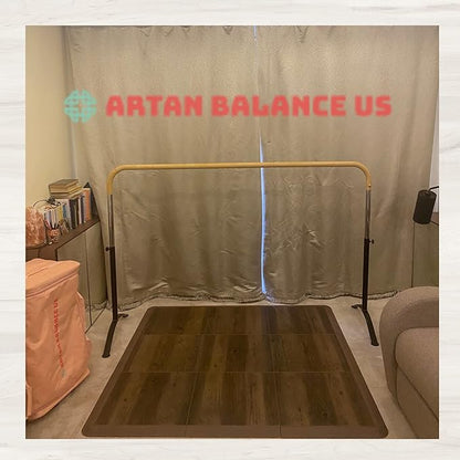 Ballet Barre Portable for Home or Studio, Height Adjustable Bar for Stretch, Pilates, Dance or Active Workouts, Single or Double Bar, Kids and Adults