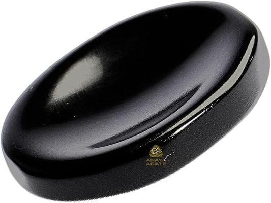 Black Obsidian Worry Stones – Crystal Thumb Worry Stone for Anxiety, Stress – Relaxing and Soothing Balance Stones for Meditation, Stress Relief – Healing Stones and Crystals for Men and Women