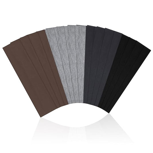 16Pcs Headbands for Women Non Slip - Stylish Sports Hair Bands for Women's Hair - Soft Cotton Cloth Stretchy Headbands for Women for Yoga, Outdoor Exercise Running