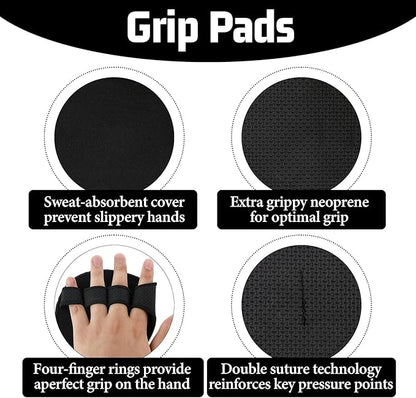 Giantree 1 Pair of Pull Up Gloves, Lifting Gloves, Non Slip Neoprene Pull Up Bar Pads Substitute for Workout Gloves to Prevent Callus Calisthenics, for Weightlifting Powerlifting Fitness, and Dips