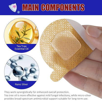 Toenail Treatment Extra Strength, 32 Pcs Nail Patches Overnight Nail Fast Acting Care for Damaged Nails- Visible Results in 8 Hours-Renewal for Men and Women