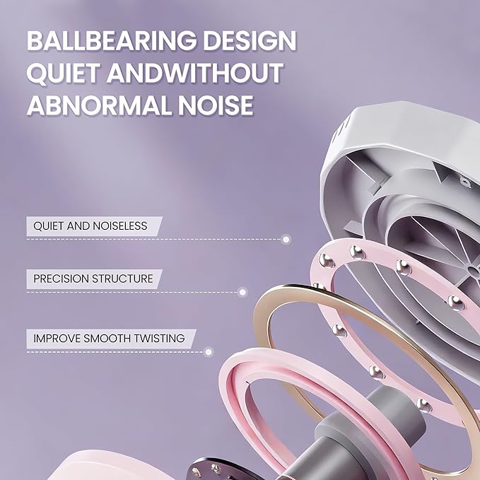 Waist Twister Machine, Foldable Ab Workout Equipment with 300 lbs Weight Capacity, Noiseless Ab Twister Board for Home Gym Exercise Equipment, Ab Machine for Women Men