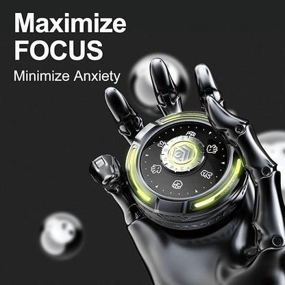 Fidget Spinner for Adults and Kids - Stress Anxiety ADHD Relief Toy, Spinning Decision-Making Gift (Black)