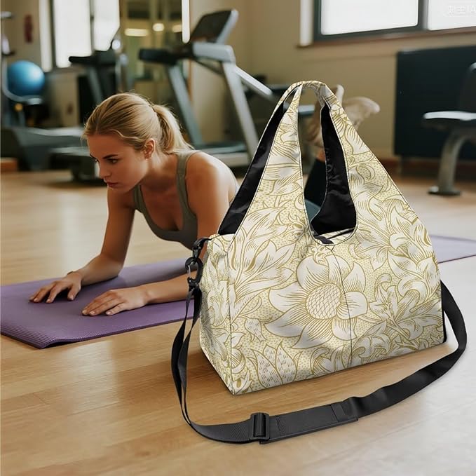 Yoga Mat Bag for Women Men Large Carryall Tote with Adjustable Shoulder Strap for Gym Yoga Travel Pilates Office