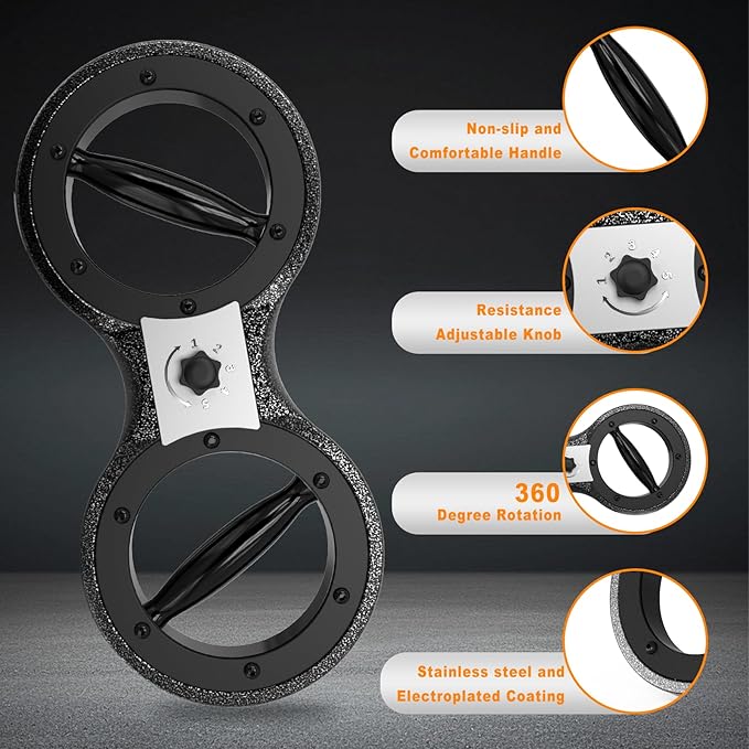 HOTSWEAT Burn Machine, Adjustable Rotator Machine, Arm Workout Equipment wirh 360 Degree Rotation, Arm Exerciser Forearm Strength Trainer for Home Gym