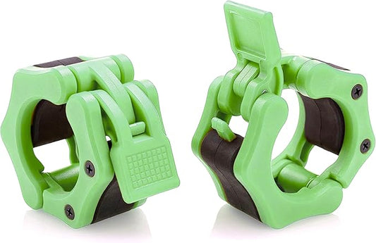 Olympic Barbell Collar 2 inch Quick Release Pair of Locking 2" Pro Weight Bar Plate Locks Clamp Clips for Workout Weightlifting Fitness Training