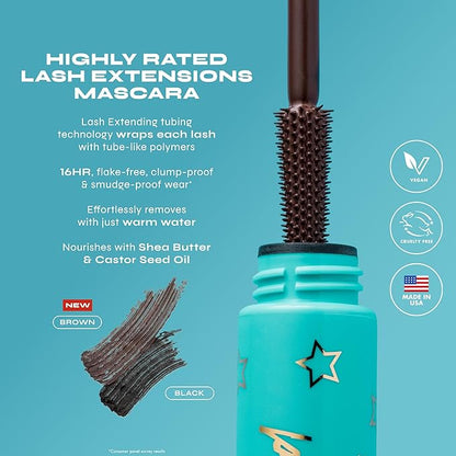 Milani Highly Rated Mascara - Brown | Length and Lift | Clump-proof, Smudge-proof 16HR wear