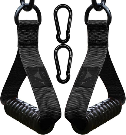 1000lbs Heavy Duty Fitness Handles - Non-Slip Rubber Exercise Grips for Cable Machines, Resistance Bands, Pulley Systems - Universal Attachment for Home & Commercial Gym Workout Equipments
