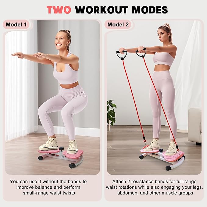 Waist Twisting Machine, Noiseless Ab Twist Board, 260 lbs Capacity, Twist Exercise Machine Home Gym Fitness Tool for Women Slim Waist and Core Ab Exercise