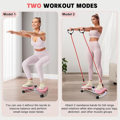 Waist Twisting Machine, Noiseless Ab Twist Board, 260 lbs Capacity, Twist Exercise Machine Home Gym Fitness Tool for Women Slim Waist and Core Ab Exercise